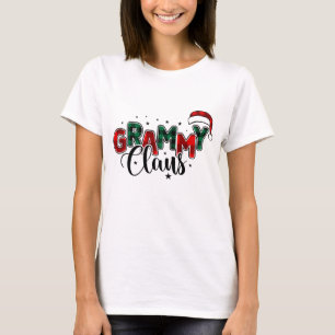 T-shirt Sublimation de Noël Grammy Claus