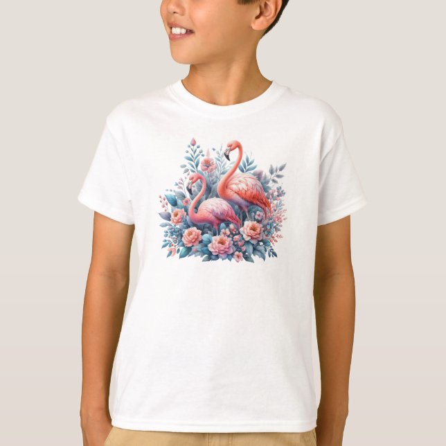 T-shirt Sublimation Flamant rose (Devant)