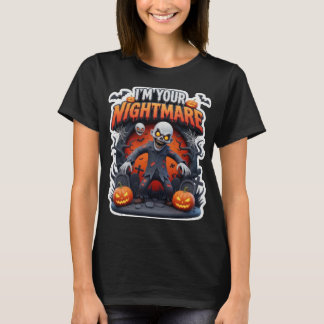 T-shirt sublimé Halloween pour femmes - Col rond n