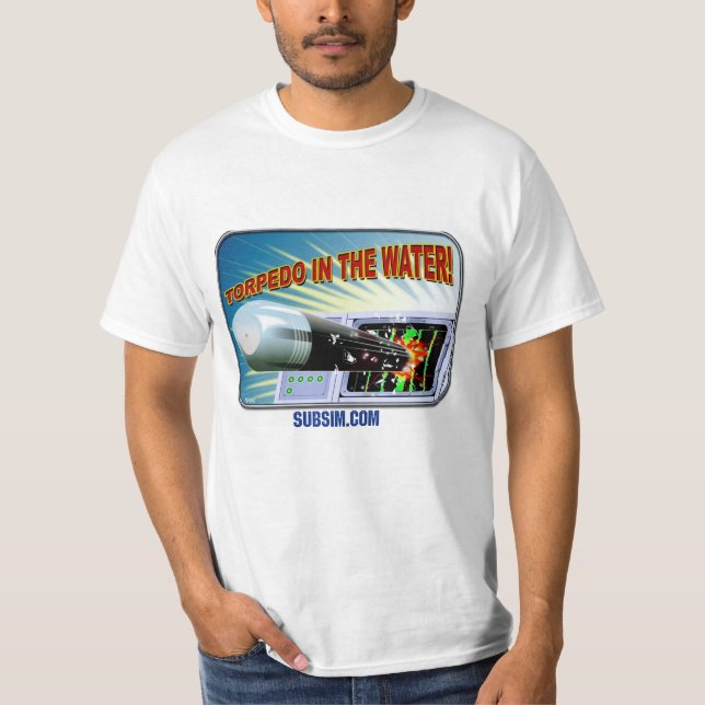 T-shirt SUBSIM Torpedo in the Water! (Devant)