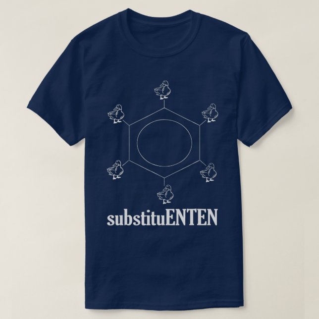 T-shirt Substituts Chimie Molécule Chimie Scientifique (Design devant)