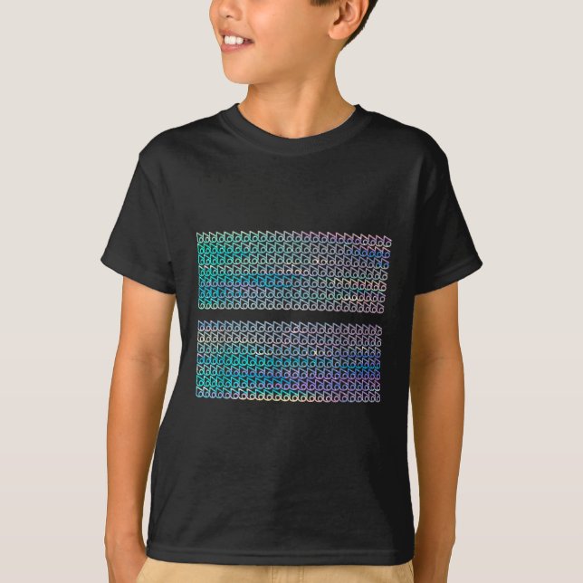 T-shirt Subtil 67 Six Seven Brainrot Message Caché Gen Al (Devant)