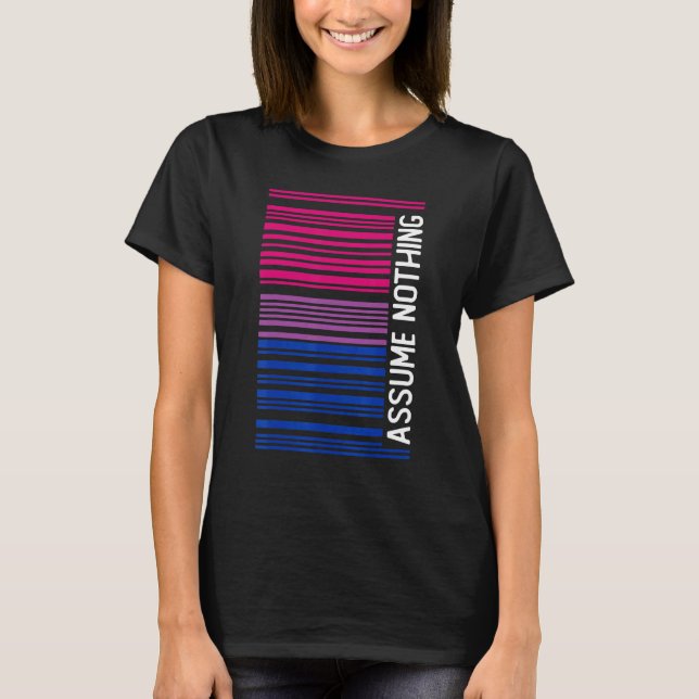 T-shirt Subtil Bisexuel Supposons Rien De Bi Fierté (Devant)
