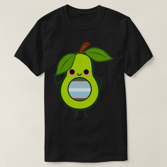 T-shirt Subtil Demiboy Avocado démiboy avocado (Design devant)