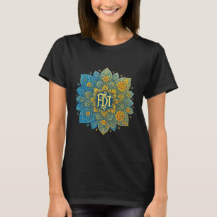 T-shirt Subtile anti-Trump Mandala Design Feminist Shirt W