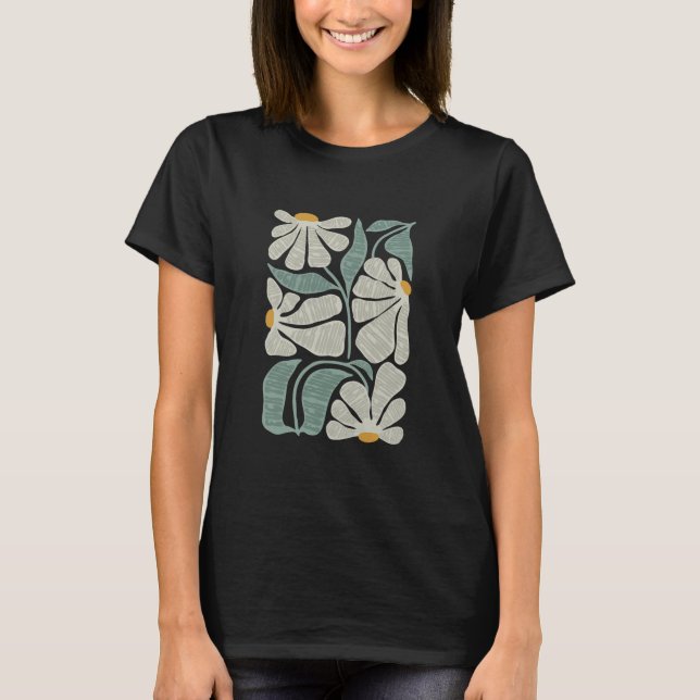 T-shirt Subtle Boho Flowers Anti Trump2  (Devant)