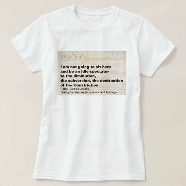 T-shirt Subversion et destruction de la Constitution (Design devant)