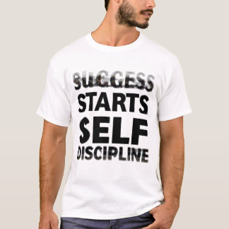 T-shirt 🔥 succès commence par l'autodiscipline - Motivati