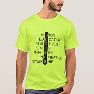T-shirt Succès - Vision -  Éducation - Objectifs
