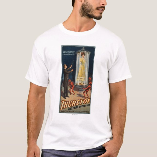 T-shirt Successeur de Thurston Kellar - femme dans l'eau (Devant)