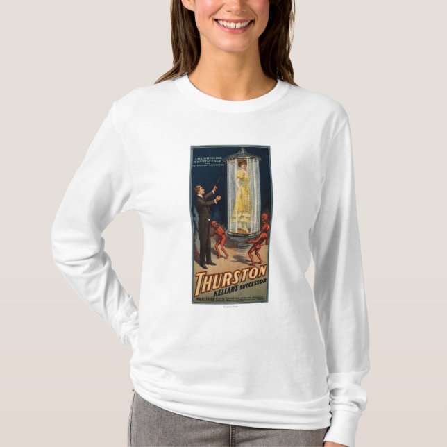 T-shirt Successeur de Thurston Kellar - femme dans l'eau (Devant)
