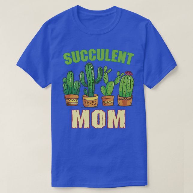 T-shirt Succulent Maman Jardin Flower Farmer Jardin Plante (Design devant)