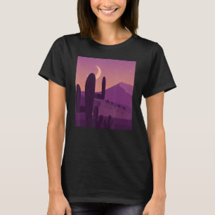 T-shirt Succulent Plante du désert Cactus clair de lune