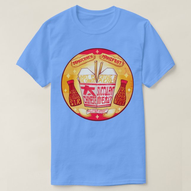 T-shirt Succulent repas chinois (Design devant)