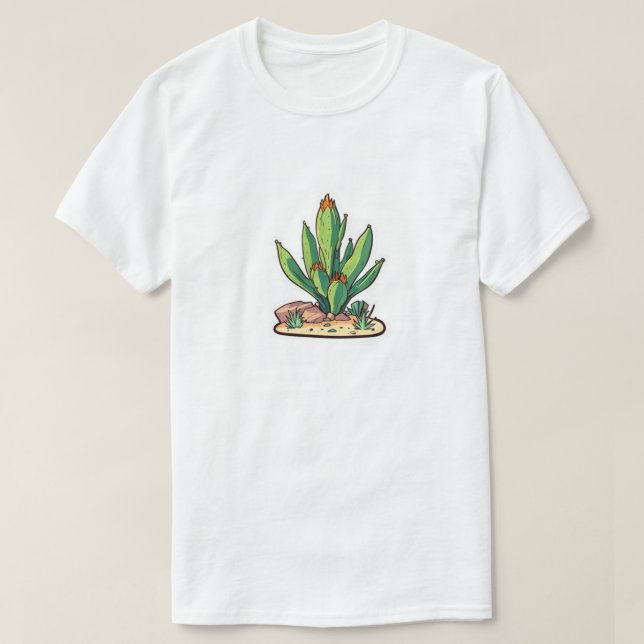 T-shirt Succulents botaniques plantes Jardin mignon (Design devant)