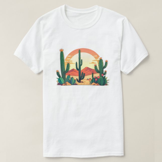 T-shirt Succulents botaniques plantes Jardin mignon (Design devant)