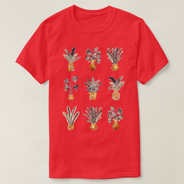 T-shirt Succulents et cactus Potterie IMPRIMER Planteurs d (Design devant)