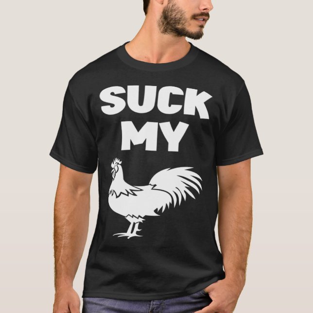 T-shirt Sucer Mon Citation de Blanc de Poulet (Devant)