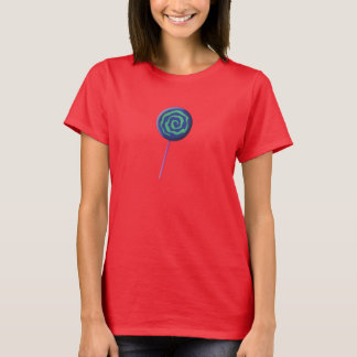 T-shirt Sucette bleue torsadée au citron vert