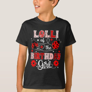T-shirt Sucette de la fille d'anniversaire - coccinelle de