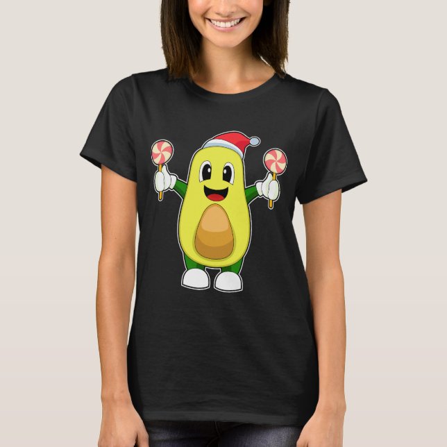 T-shirt Sucette de Noël à l'avocat (Devant)