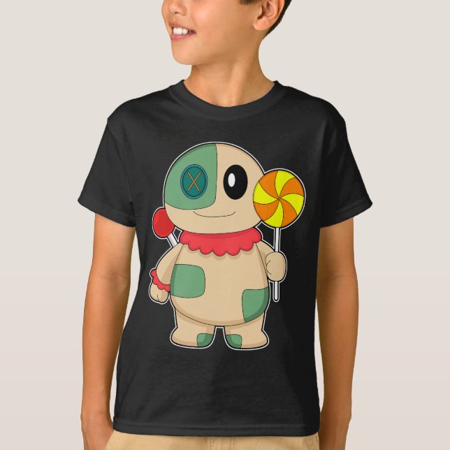 T-shirt Sucette d'Halloween Poupée Vaudou (Devant)