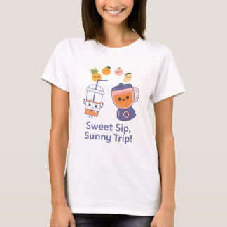 T-shirt Sucette Sucrée, Voyage Ensoleillé – Smoothy D'été