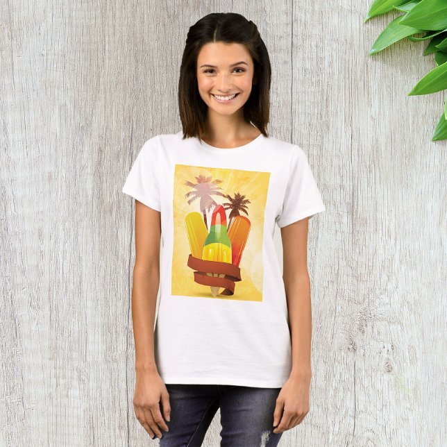 T-shirt Sucette Tropicale d'Été et Palmiers (Créateur téléchargé)