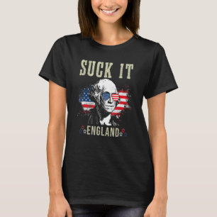 T-shirt Suck It England 4 juillet George Washington