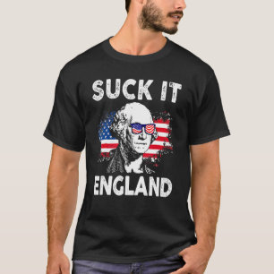 T-shirt Suck It England 4 juillet George Washington 177