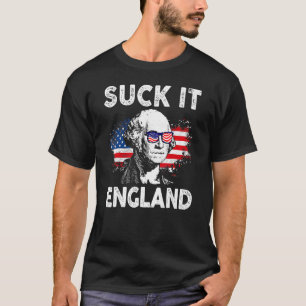 T-shirt Suck It England 4 juillet George Washington 177