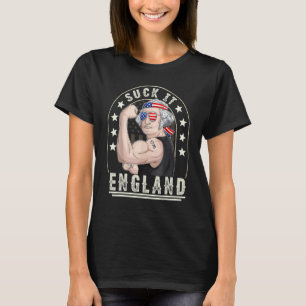 T-shirt Suck It England 4 juillet George Washington 177