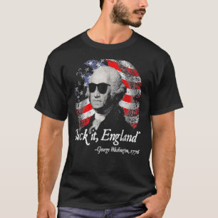 T-shirt Suck It England 4 juillet George Washington 177