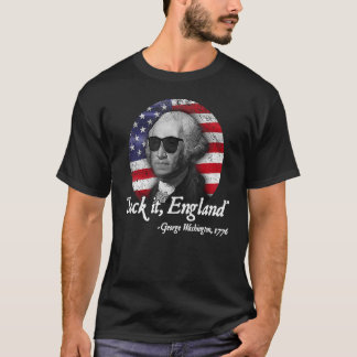 T-shirt Suck It England 4 juillet George Washington 177