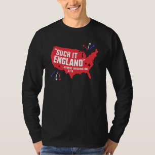 T-shirt Suck It England 4 juillet George Washington 177
