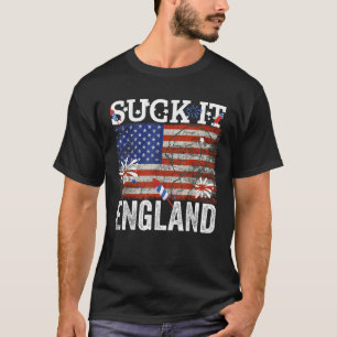 T-shirt Suck It England Drôle 4 juillet George Washingto