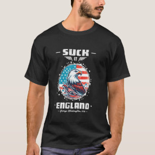 T-shirt Suck It England Funny George Washington 1776 USA 4
