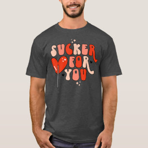 T-shirt Sucker pour vous Lollipop Candy Heart Love Valenti