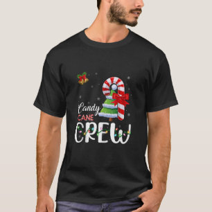 T-shirt Sucre de canne Createur Noël Lumières Arbre Bonbon