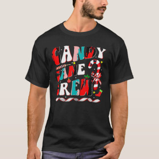 T-shirt Sucre de canne Crew Christmas Candy Lover X Mas Bo