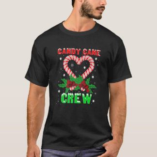 T-shirt Sucre de canne Crew Christmas Sweets Family Corres