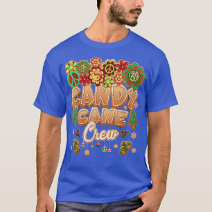 T-shirt Sucre de canne Crew Funny Christmas Candy Lover Ch