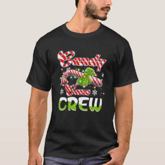 T-shirt Sucre de canne Crew Funny Christmas Candy Lover Ma