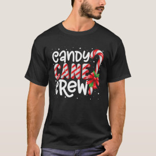 T-shirt Sucre de canne Crew Funny Correspondant Noël bonbo