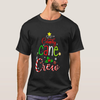T-shirt Sucre de canne Crew Funny Matching Christmas Candy