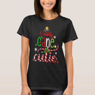 T-shirt Sucre de canne Cutie Christmas Boys Girls Xmas P