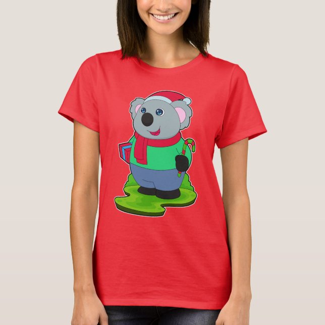T-shirt Sucre de canne de Noël de Koala (Devant)
