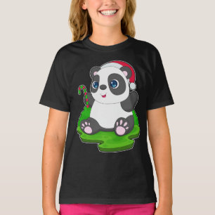 T-shirt Sucre de canne de Noël Panda