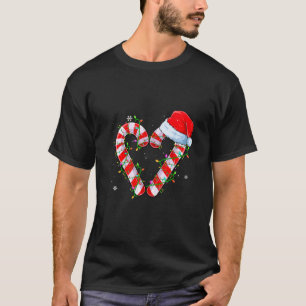 T-shirt Sucre de canne de Noël Père Noël Famille Enfants d