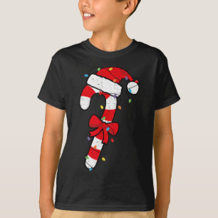 T-shirt Sucre de canne de Noël Père Noël Xmas Enfants Enfa